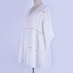 Cotton Jacquard Button Loose Sleeve Sunscreen Clothing For Women - Image 2