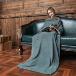 Winter Long Robes For Women Plush Coral Fleece Wearable Blanket Sofa Home Clothing - Image 5