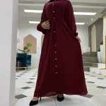 Lapel Solid Color Full Button Slim Dress Llong Skirt - Image 3