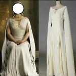 Polyester Cosplay Ladies Chiffon Dress