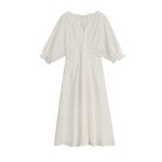 Dress Women Summer V-neck Puff Sleeve Women's Clothing - Image 4
