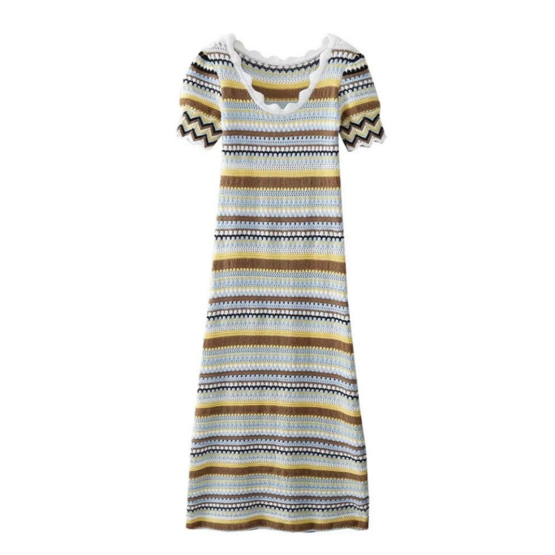 2815a8eb-c88b-43e7-bc88-213ebab9f0c2.jpg Ladies New Festival Knitted Dress - Image 1