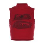 Summer New Women's Clothing Street Letters Printed Cropped Tank Top Women - Image 5