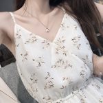 Ladies chiffon strap floral dress - Image 2