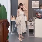 Ladies chiffon strap floral dress - Image 6