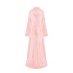 Winter Long Robes For Women Plush Coral Fleece Wearable Blanket Sofa Home Clothing - Image 6