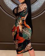 Fashion Sleeveless Ladies Print Ladies Dress - Image 2