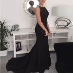 Ladies Dress Round Neck Sleeveless Beaded Dress Long Dress - Image 2