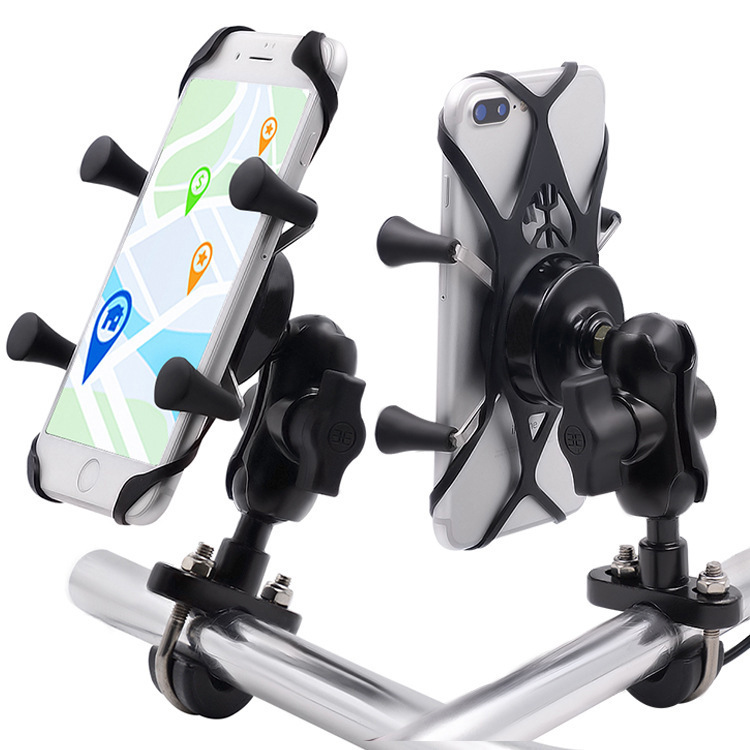 1617439218357.jpg Motorcycle Mobile Phone Bracket Modification Electric Bike Bicycle Accessories Aluminum Alloy Base Bracket - Image 1