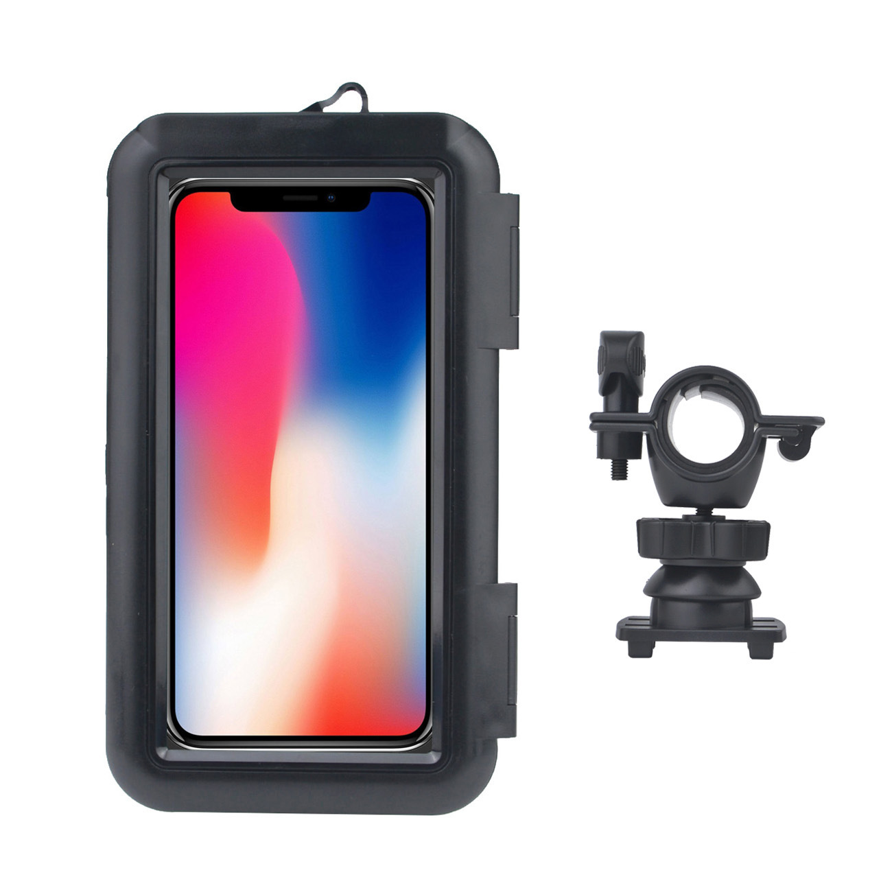 1617698313457.jpg Bicycle Waterproof Mobile Phone Holder Motorcycle Mobile Phone Navigation Support Riding Mobile Phone Waterproof Case - Image 1
