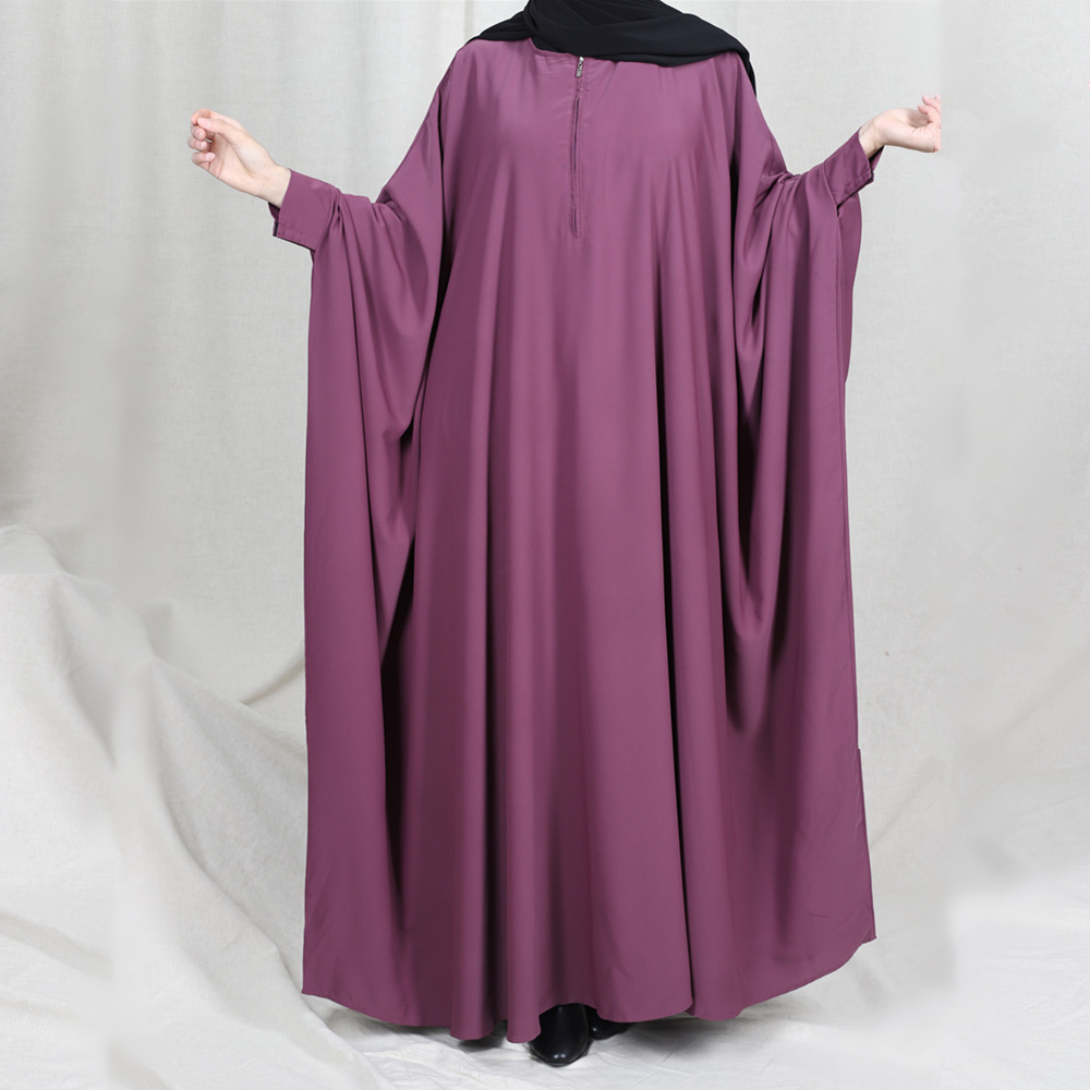 1618221664850.jpg Eid Hooded Muslim Women Hijab Dress Prayer Garment Jilbab Abaya Long Khimar Full Cover Ramadan Gown Abayas Islamic Clothes Niqab - Image 1