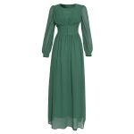 Muslim Women's Clothing Long Sleeve Chiffon Dress - Image 2