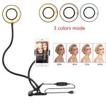 LED Selfie Ring Light for Live Adjustable Makeup Light-8cm Stand - Image 3