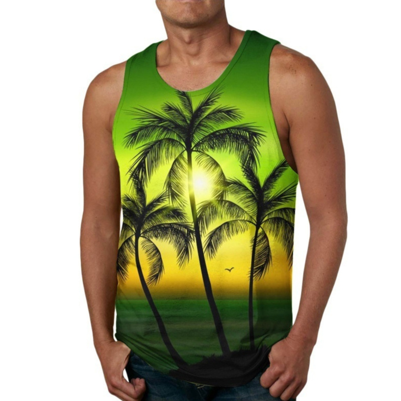 271dbc96-655d-412a-8df7-3b787c5bab29_fine.jpeg Trendy Men's Clothing Vest Printed Beach Casual Sports Men Vest - Image 1