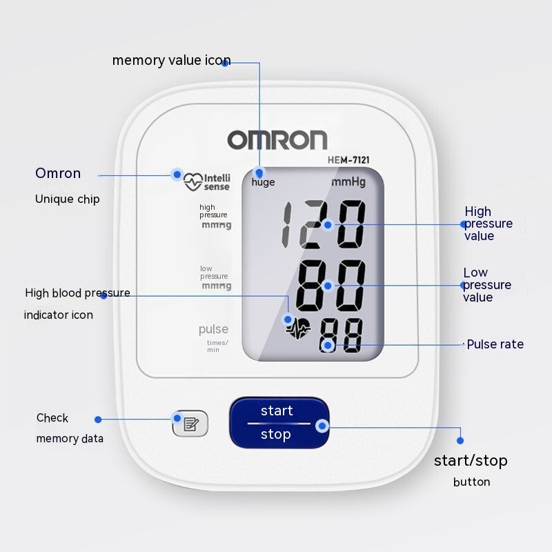 2d810c1f-b420-4e92-9e7b-13101153e698.jpg Upper Arm Electronic Blood Pressure Meter Household - Image 1