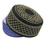 Muslim Hats Cotton Embroidery Islamic Men Prayer Arab Clothing Caps - Image 3