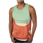 Trendy Men's Clothing Vest Printed Beach Casual Sports Men Vest - Image 10