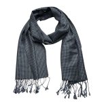 2pcs Grey Textured Minimalist Tone-on-tone Jacquard Scarf ,Luxe Look For Evening Wear,Scarf,vacation,daily Life,evening Party,Office Appropriate Subtlety For Women Men - Image 4