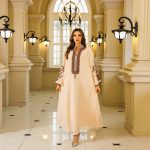 Fashion Muslim Rope Embroidered Robe Women's Clothing - Image 3