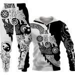 3D Wolf Print Tracksuit Men Sportswear Hooded Sweatsuit Two Piece Outdoors Running Fitness Mens Clothing Jogging Set - Image 10