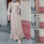 Muslim Clothing Bohemian Style Small Floral Dress - Image 3