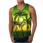 Trendy Men's Clothing Vest Printed Beach Casual Sports Men Vest - Image 7