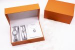 3-piece Rhinestone Watch Set With Bracelet And Necklace - Image 7