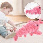 Pet Toys Electric Jumping Shrimp USB Charging Simulation Lobster Funny Cat Plush Pets Toy - Image 7