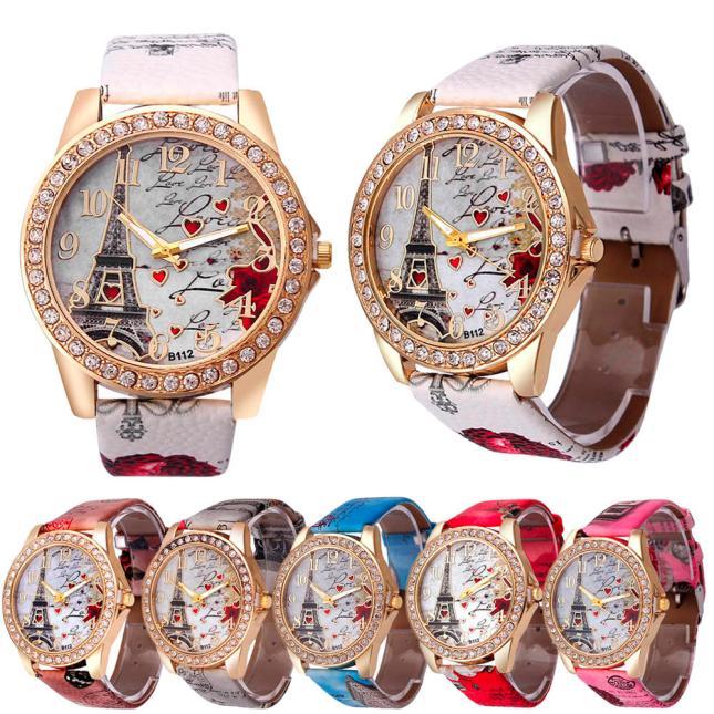 16067578905285.jpg New Vintage Paris Eiffel Tower Women's Quartz Watch Women Girls Ladies Students Casual Wristwatch Relojes - Image 1