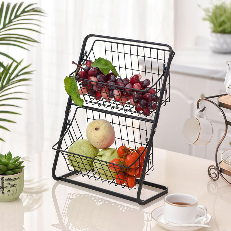1614156720629.jpg Stainless Steel Countertops Multilayer Spice Rack Fruit Kitchen Storage Kitchen Storage Rack - Image 1