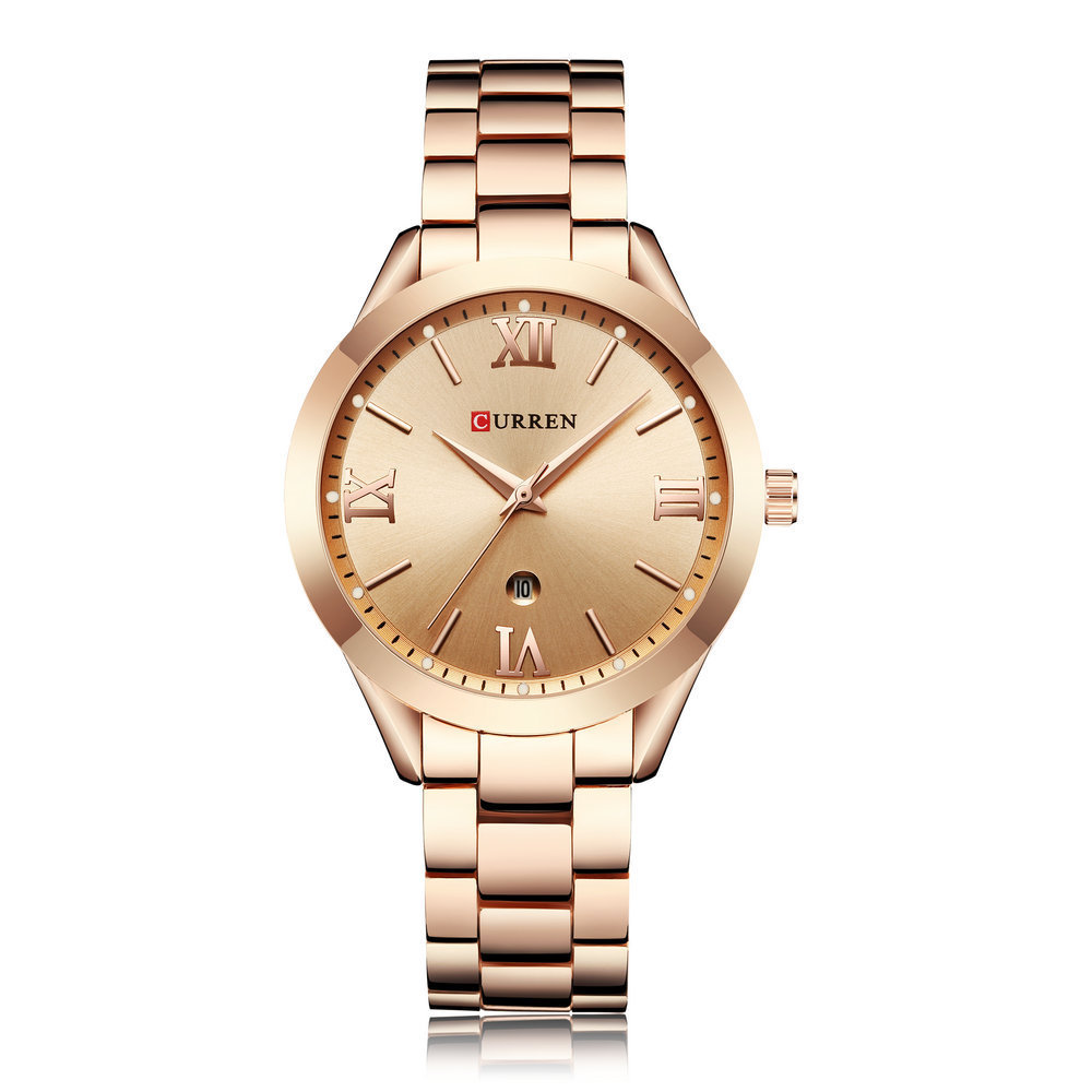 1934983545456.jpg CURREN 9007 Rose Gold Watch Women Quartz Watches Ladies Top Brand Luxury Female Wrist Watch Girl Clock Relogio Feminino - Image 1