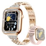 New Square Fashion Women Smart Wristwatch Diamond Waterproof - Image 5