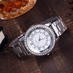 Vansvar Brand Rose Gold Watch Luxury Women Dress Rhinestone Quartz Watch Casual Women Stainless Steel Wristwatches Female Clock - Image 4