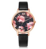 High Quality Fashion Leather Strap Rose Gold Women Watch Casual Love Heart Quartz Wrist Watch Women Dress Ladies Luxury Watches - Image 2
