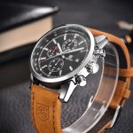 Fashion Casual Watch Mens Watches Men Luxury Brand Quartz Watch Business Leather Men's Watches Clock - Image 2