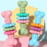 Dog Chew Toy Dog Bone Type  Dogs Teeth Cleaning Toys Indestructible TPR Bone Chewing Bite Resistant Teething Toys  Pet Products - Image 2