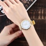 Vansvar fashion brand silver and gold mesh band creative marble wristwatch casual women quartz watches gift relogio feminino - Image 5