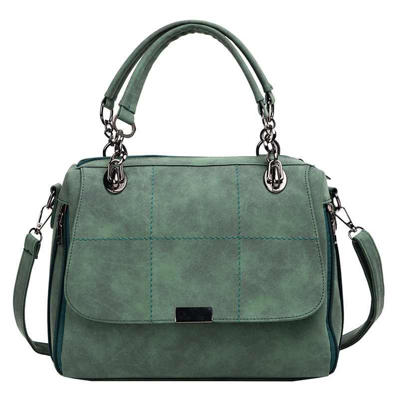 534034473162.jpg Matte Women Scrub Female Shoulder Bags Large Capacity Matcha Green PU Leather Lady Totes Boston Bag for Travel Hand Bags - Image 1