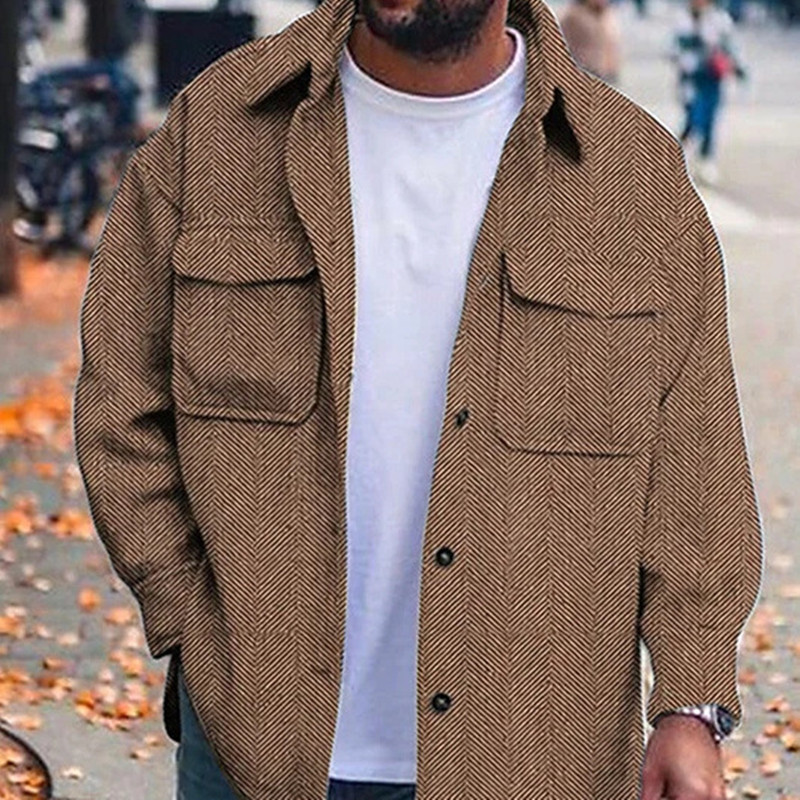 8b9d4f8f-2028-4a10-a816-82a6e3a6636d.jpg Coat Men Polo Collar Top Men Fashion Work Clothes - Image 1
