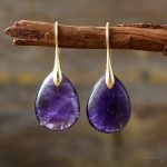 Creative, Versatile Tigers Eye Pendant And Waterdrop Earrings Set - Image 2