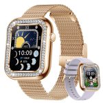 New Square Fashion Women Smart Wristwatch Diamond Waterproof - Image 9