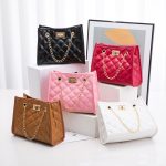 Mini Chain Shoulder Bags Rhombus Sewing Small Square Bags For Women - Image 3