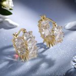 Crystal All-Match Ear Clips Copper-Set Zircon Earrings For Women - Image 6