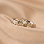 Titanium Steel Couple Rings For Women Non-fading Korean-style Minimalist Design