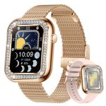 New Square Fashion Women Smart Wristwatch Diamond Waterproof - Image 6