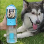 Portable Cat Dog Water Bottle Food Feeder Drinker Poop Dispenser 3 In 1 Leak-proof Multifunctional Dog Water Bottle Pet Products - Image 2