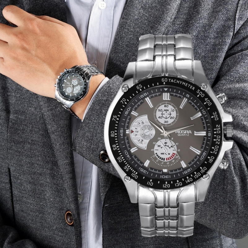 e7ed9aec-71c6-4c34-b50c-7ec4a7a1f824.jpg Original Men's Watches Stainless Steel Luminous Calendar Display Quartz Watch For Men Fashion Sports Man Watch - Image 1
