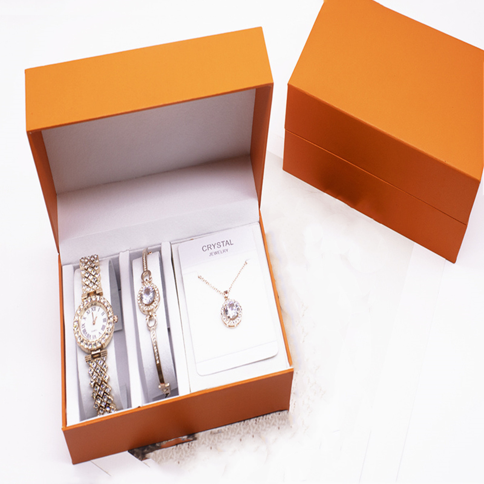 f76aa92b-2c91-46c2-87fb-c2b97833f1f1.jpg 3-piece Rhinestone Watch Set With Bracelet And Necklace - Image 1