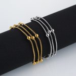 Stainless Steel Three-layer Beaded Bracelet Trendy Titanium Steel - Image 4