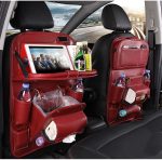 PU Leather Car Storage Bag Multifunction Seat Back Tray Hanging Bag Waterproof Car Organizer Automotive Interior Accessories - Image 4